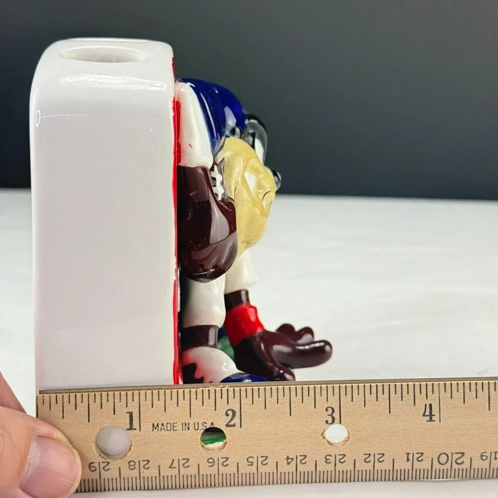 Vintage Warner Bros 1998 Taz Tasmanian Devil Football Toothbrush Holder